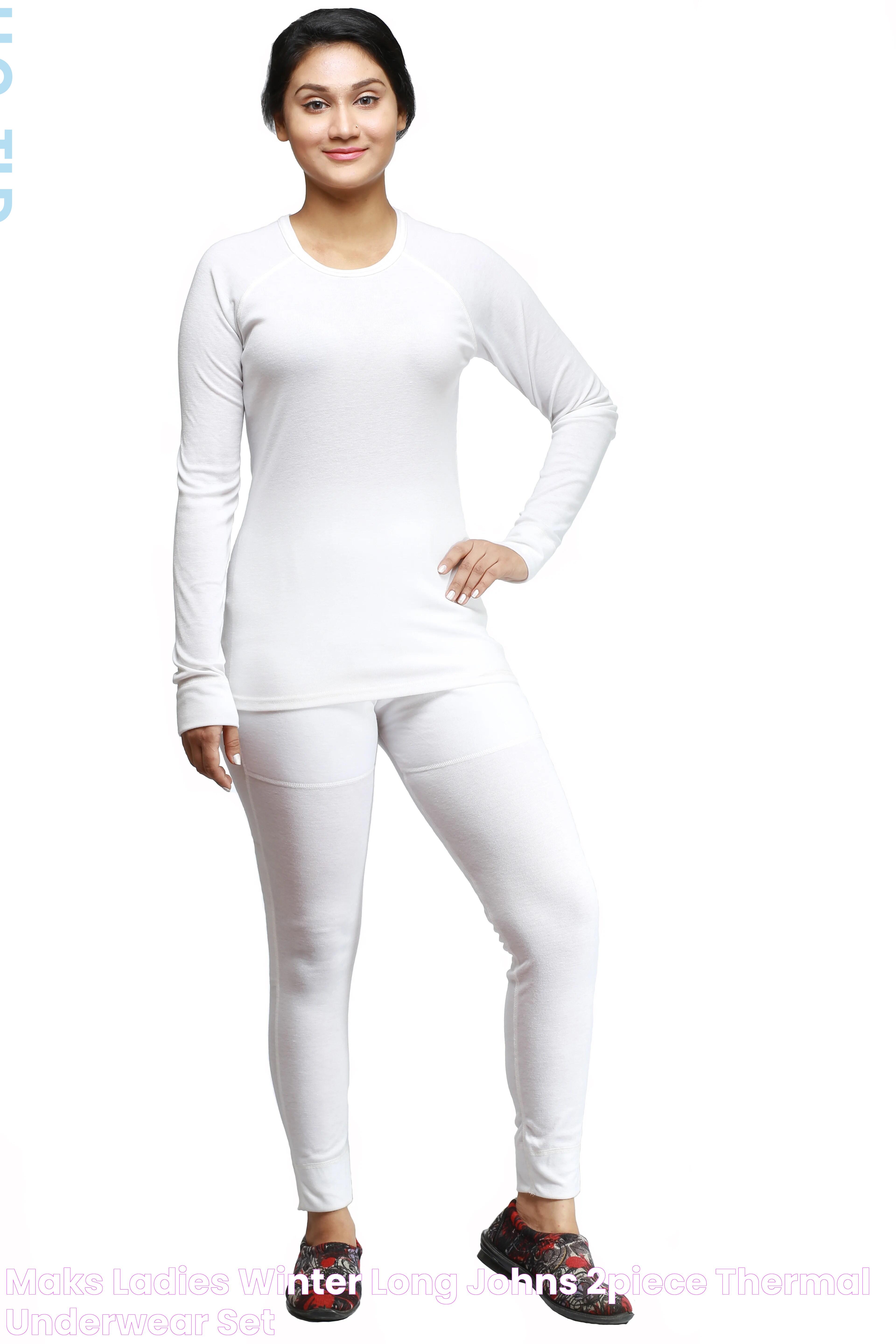 Maks Ladies Winter Long Johns 2Piece Thermal Underwear Set