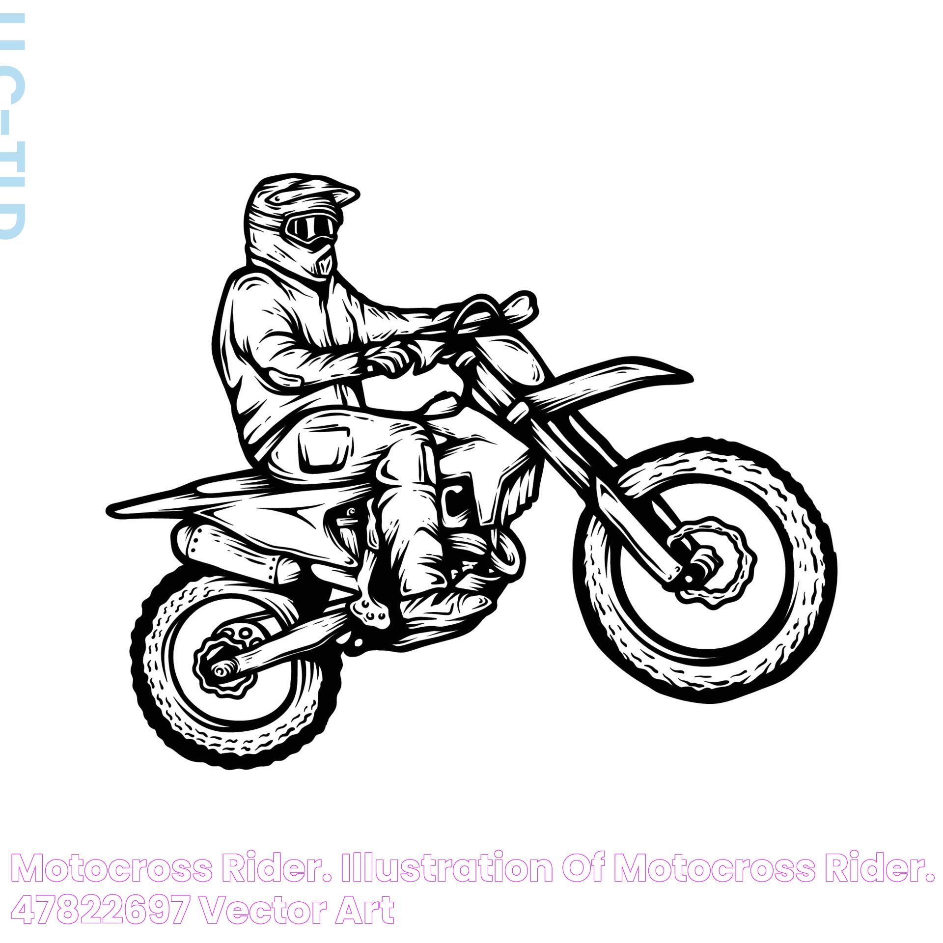 Motocross rider. illustration of motocross rider. 47822697 Vector Art