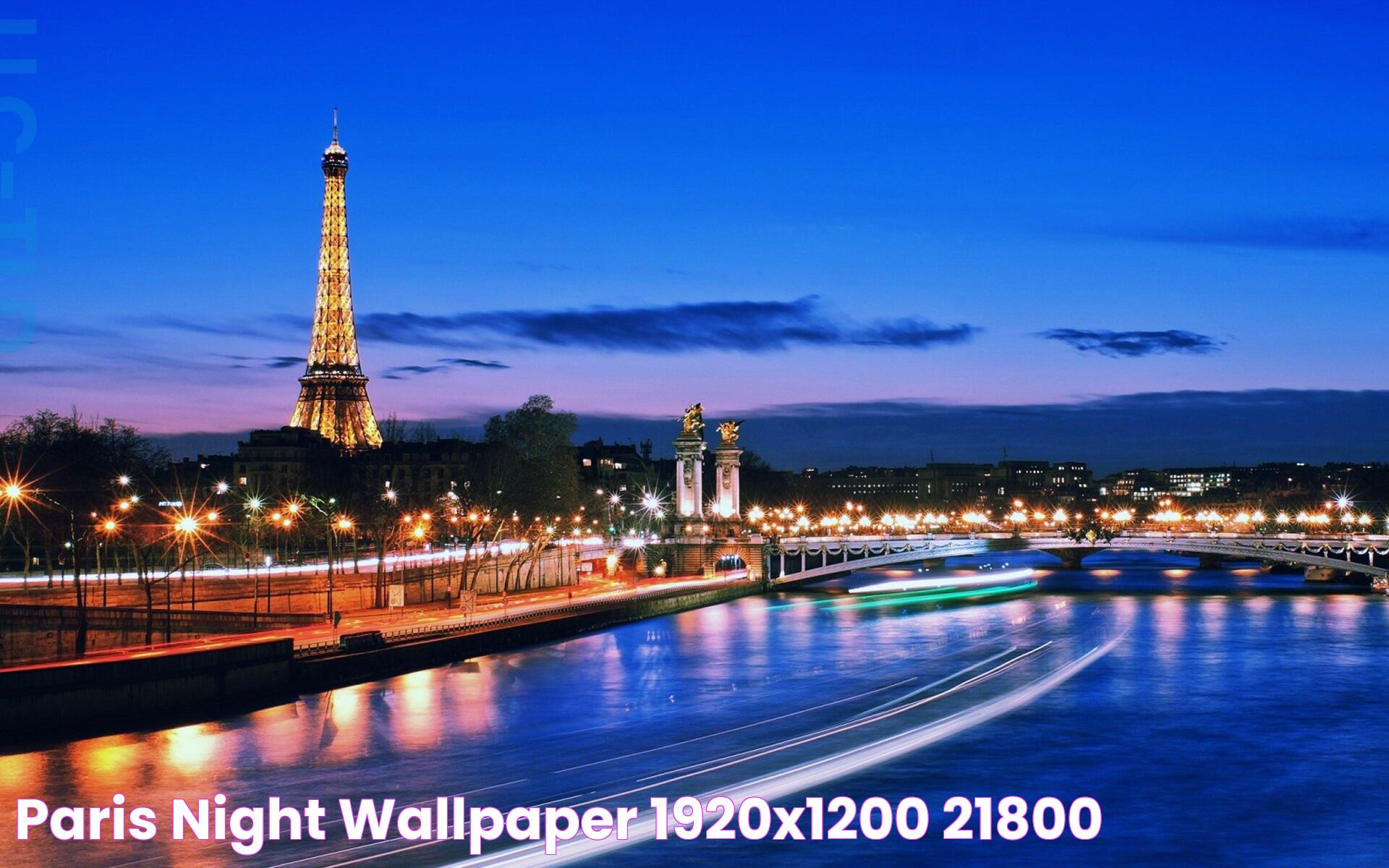 Paris night wallpaper 1920x1200 21800