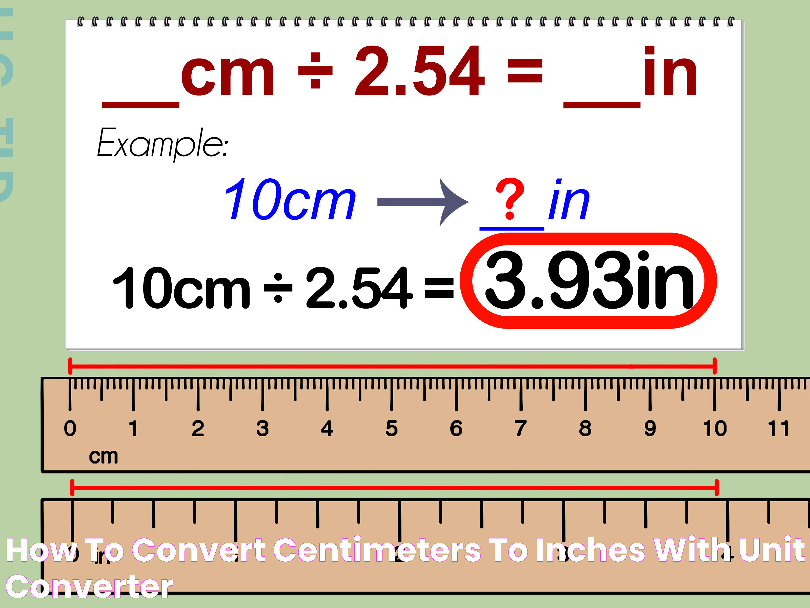 How to Convert Centimeters to Inches (with Unit Converter)