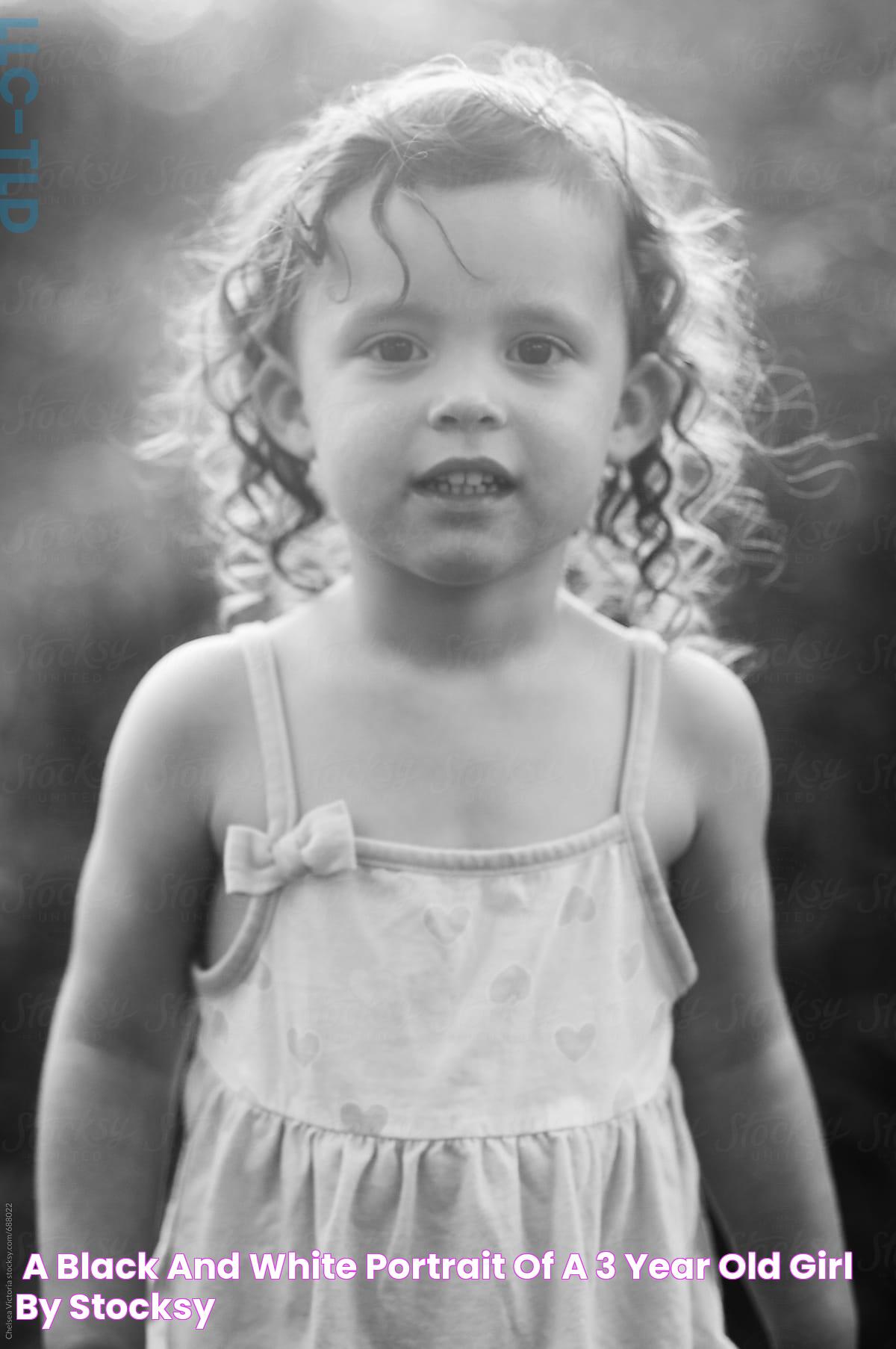 "A Black And White Portrait Of A 3 Year Old Girl" by Stocksy