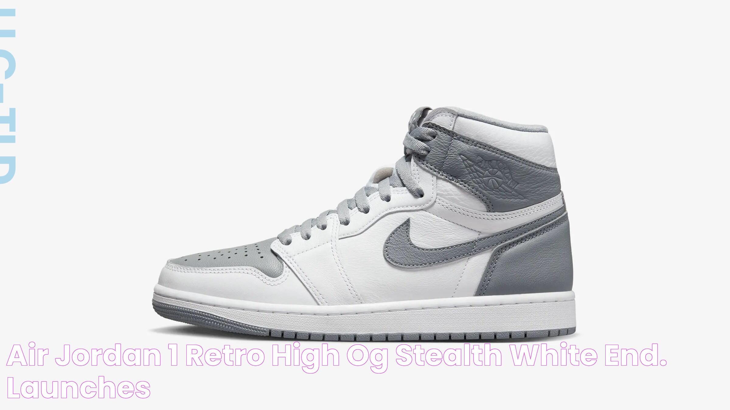 Air Jordan 1 Retro High OG (Stealth & White) END. Launches