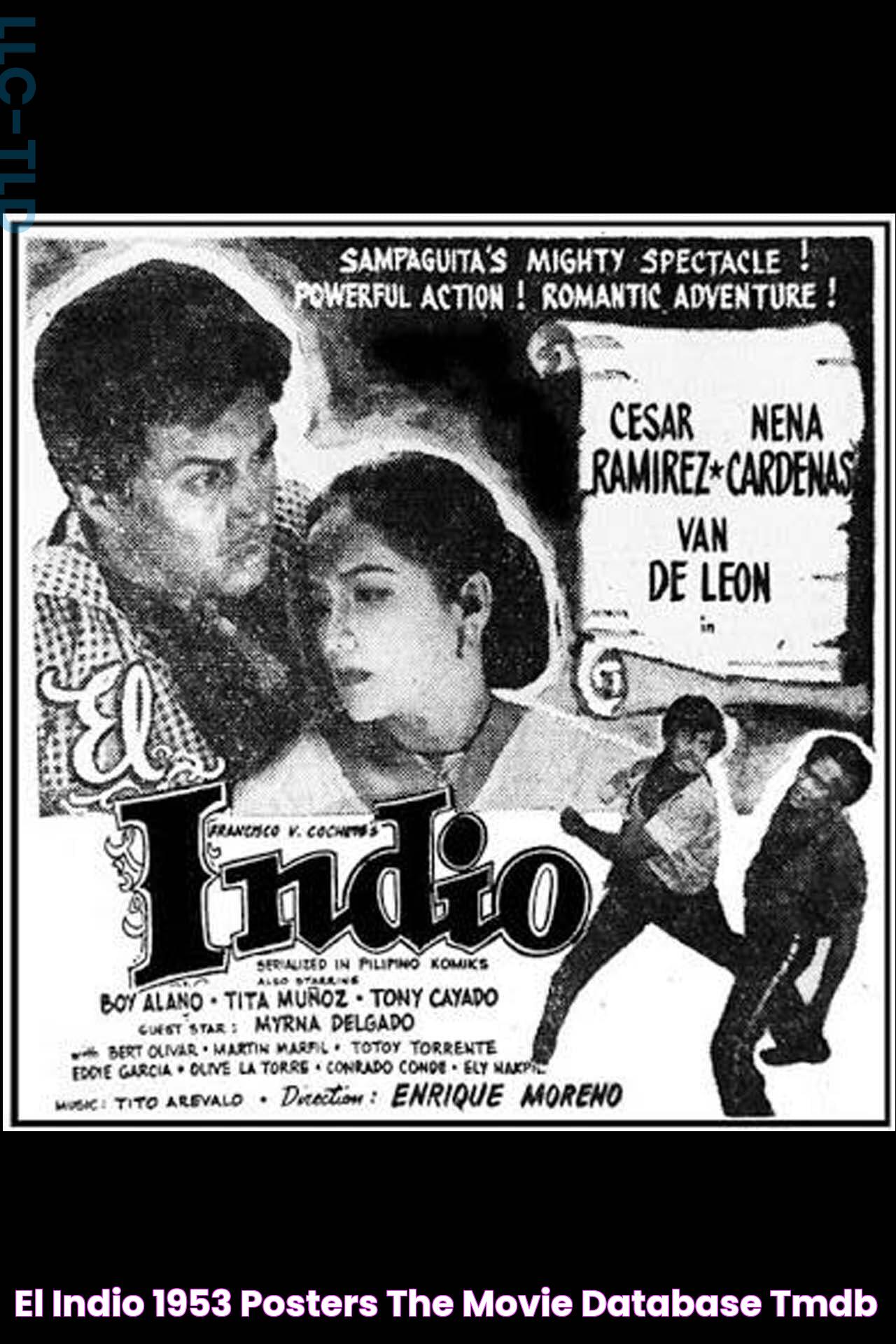 El Indio (1953) Posters — The Movie Database (TMDB)