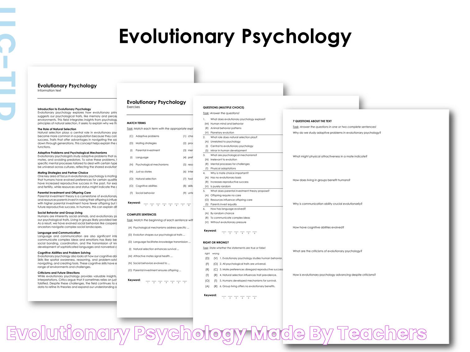 Evolutionary Psychology Made By Teachers