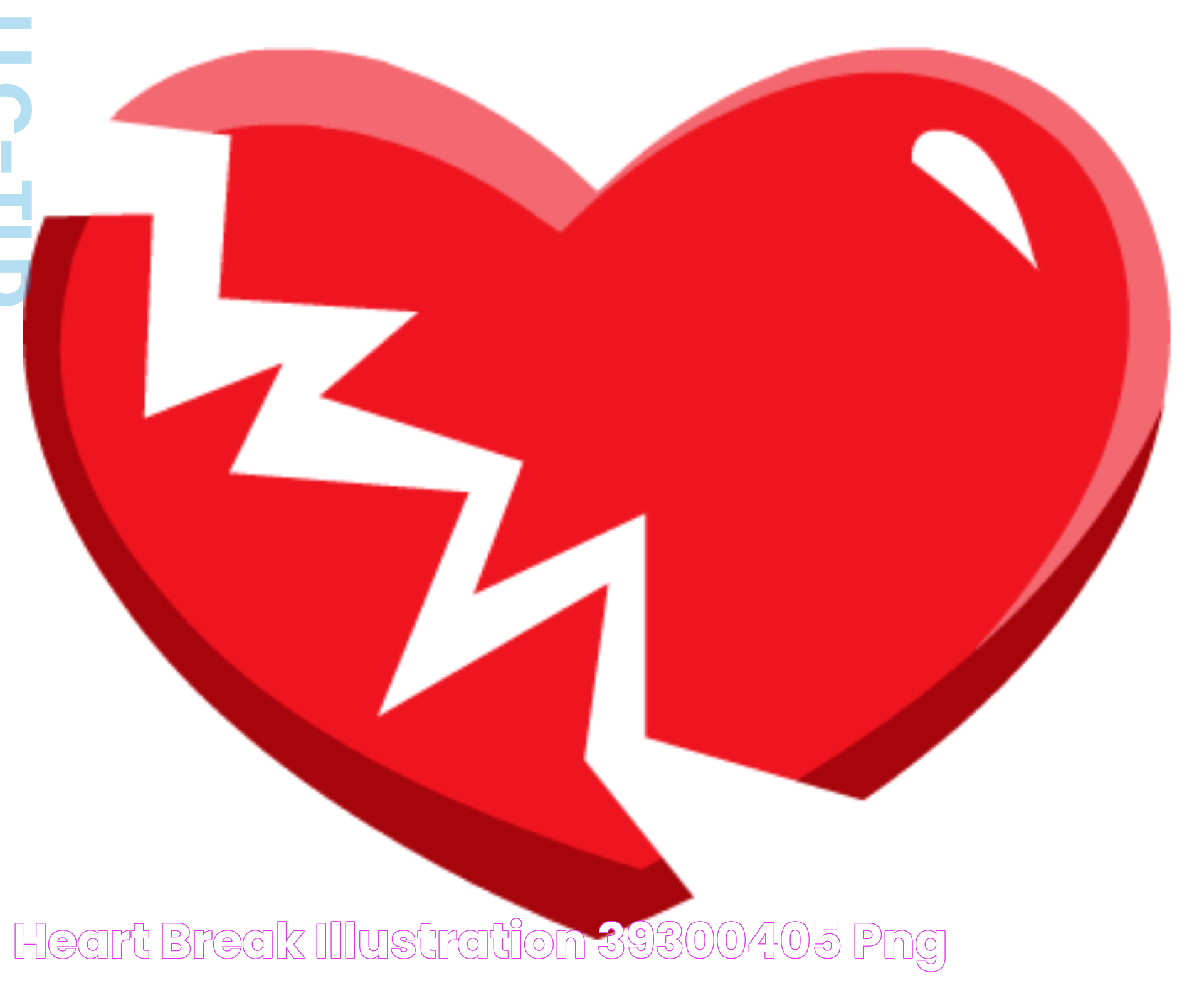 Heart break illustration 39300405 PNG