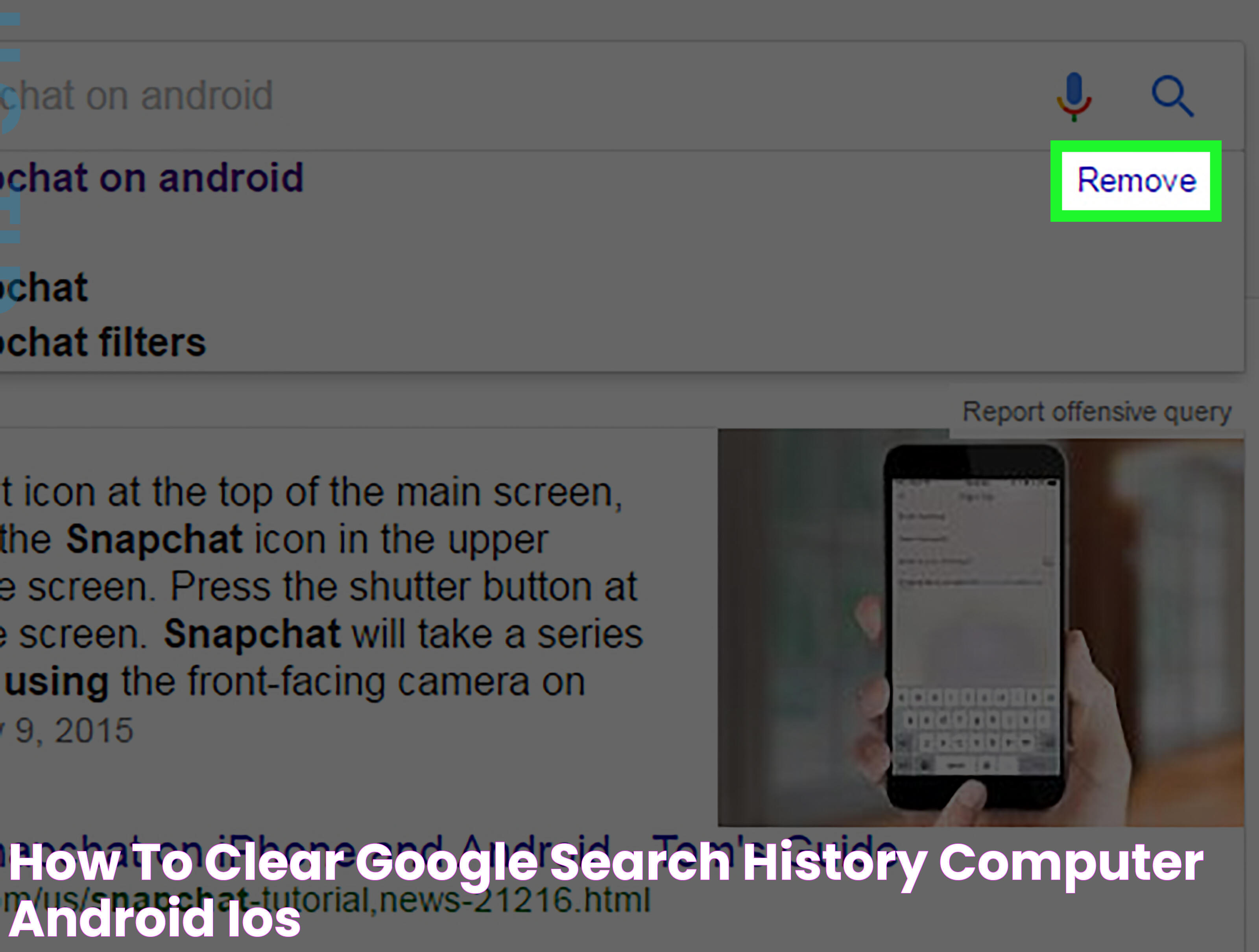 How to Clear Google Search History Computer, Android + iOS