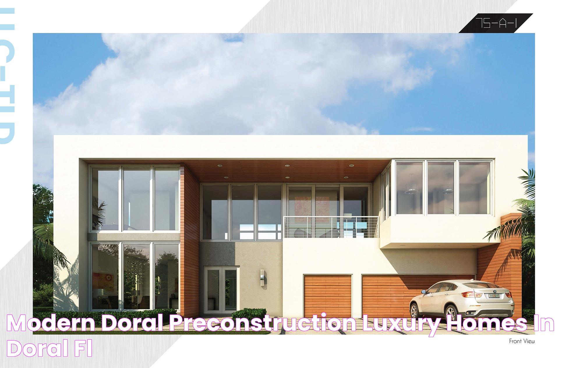 Modern Doral PreConstruction Luxury Homes in Doral, FL