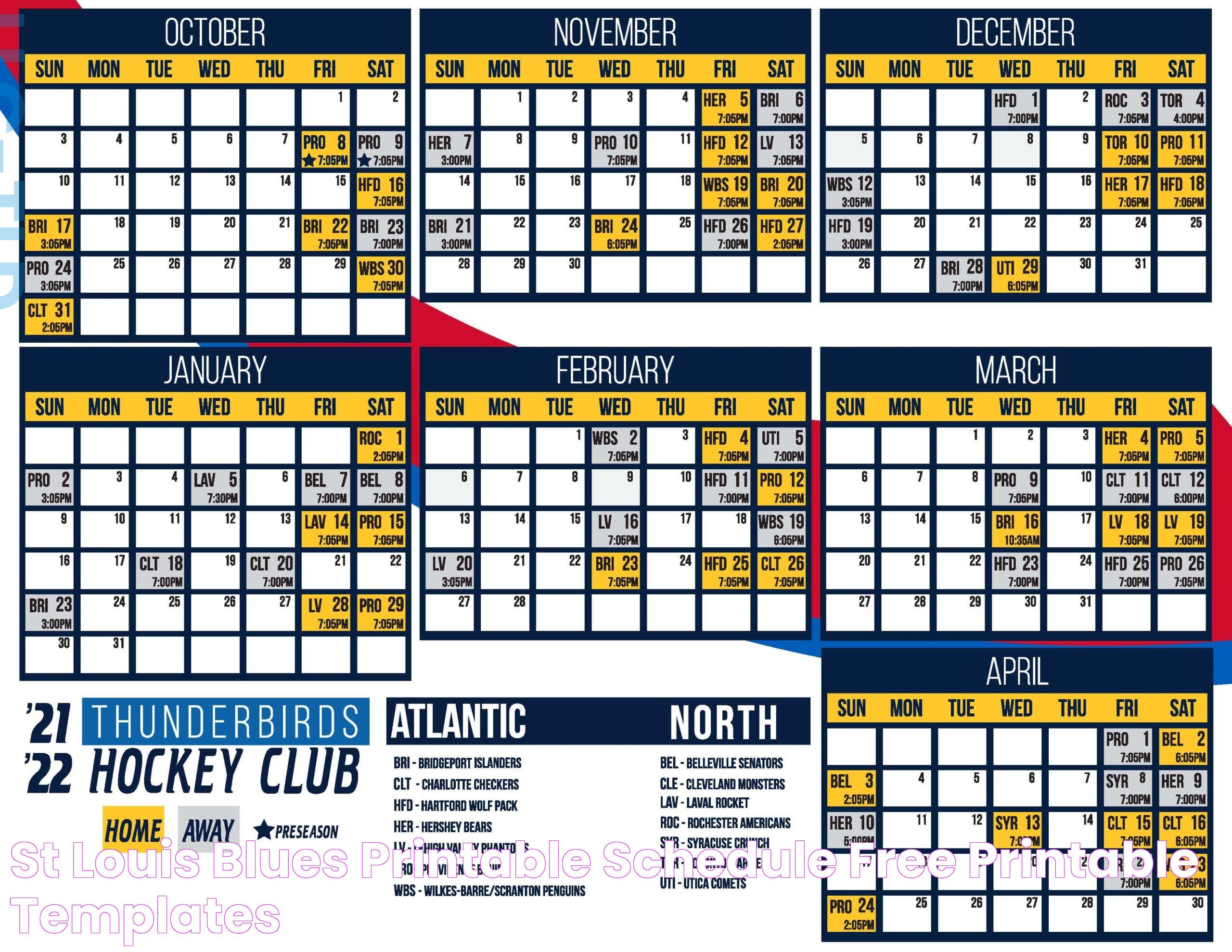 St Louis Blues Printable Schedule Free Printable Templates