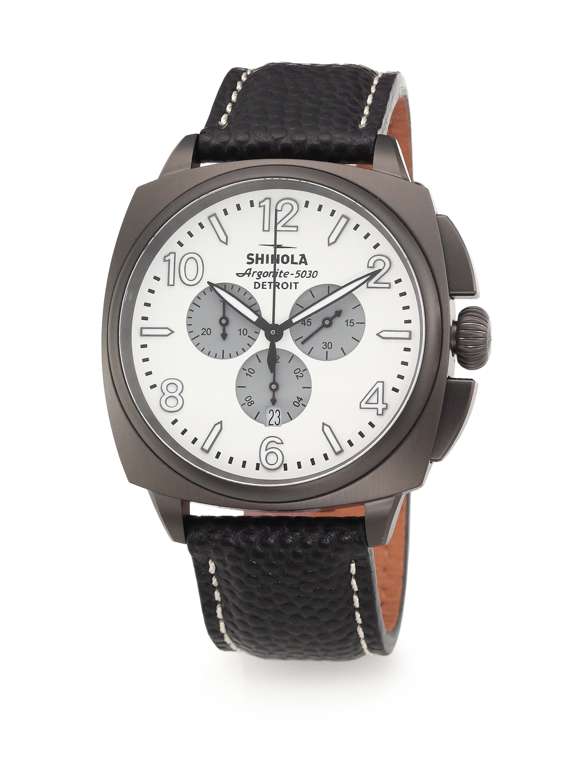 Lyst Shinola Brakeman Chronograph Watch in Black for Men