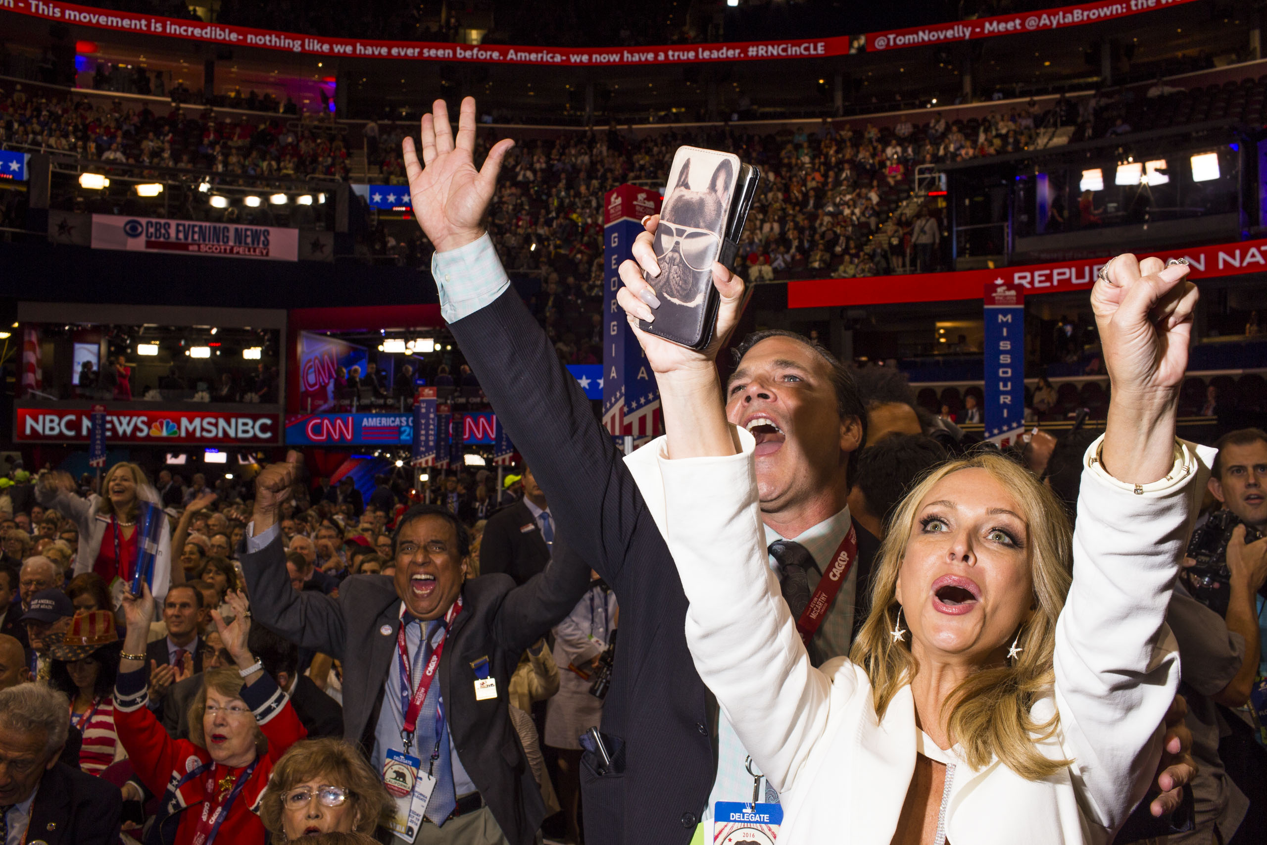 Republican Convention See Photos of Cleveland Gathering Time