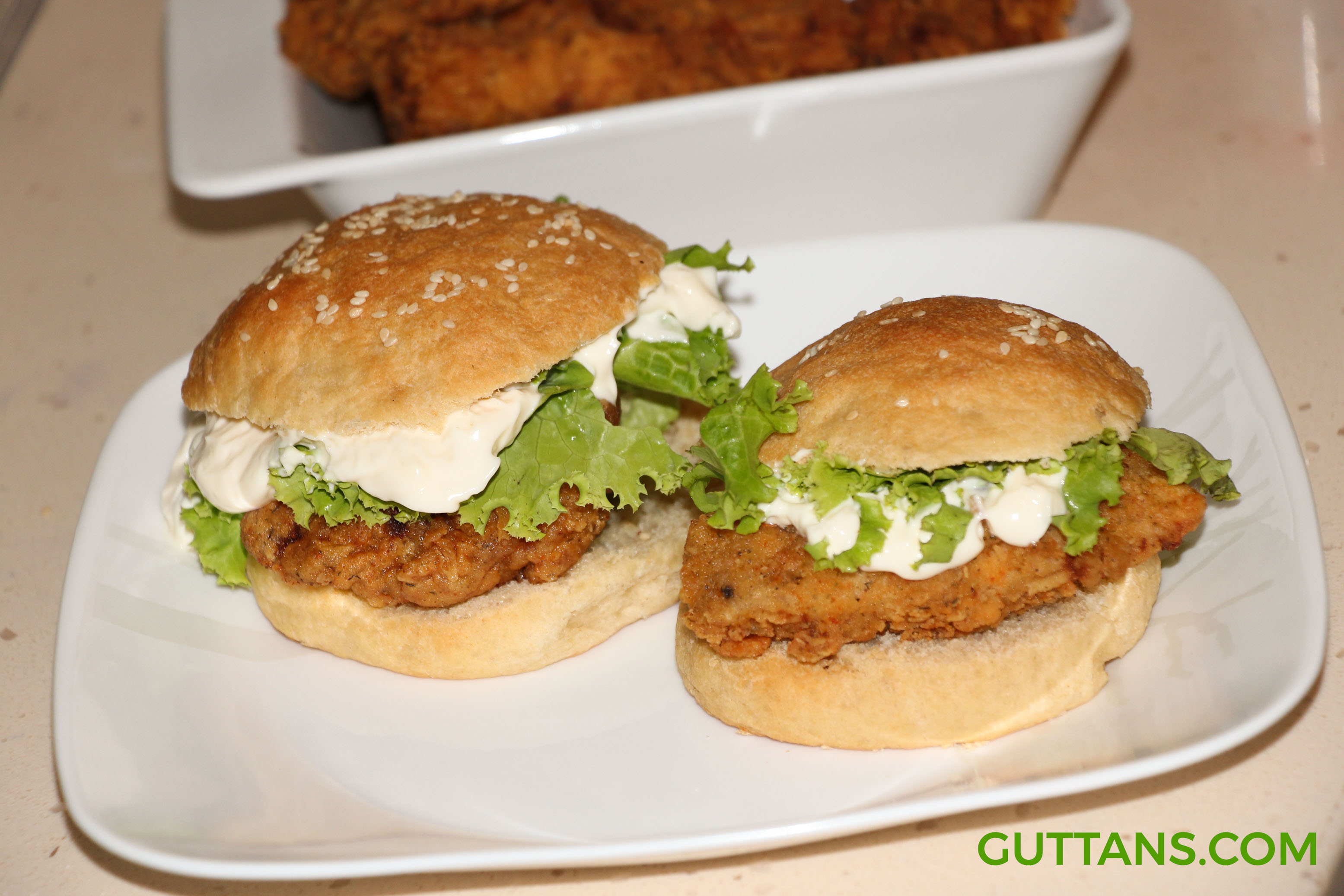 Chicken Burger Recipe McDonald's McChicken Burger Guttans