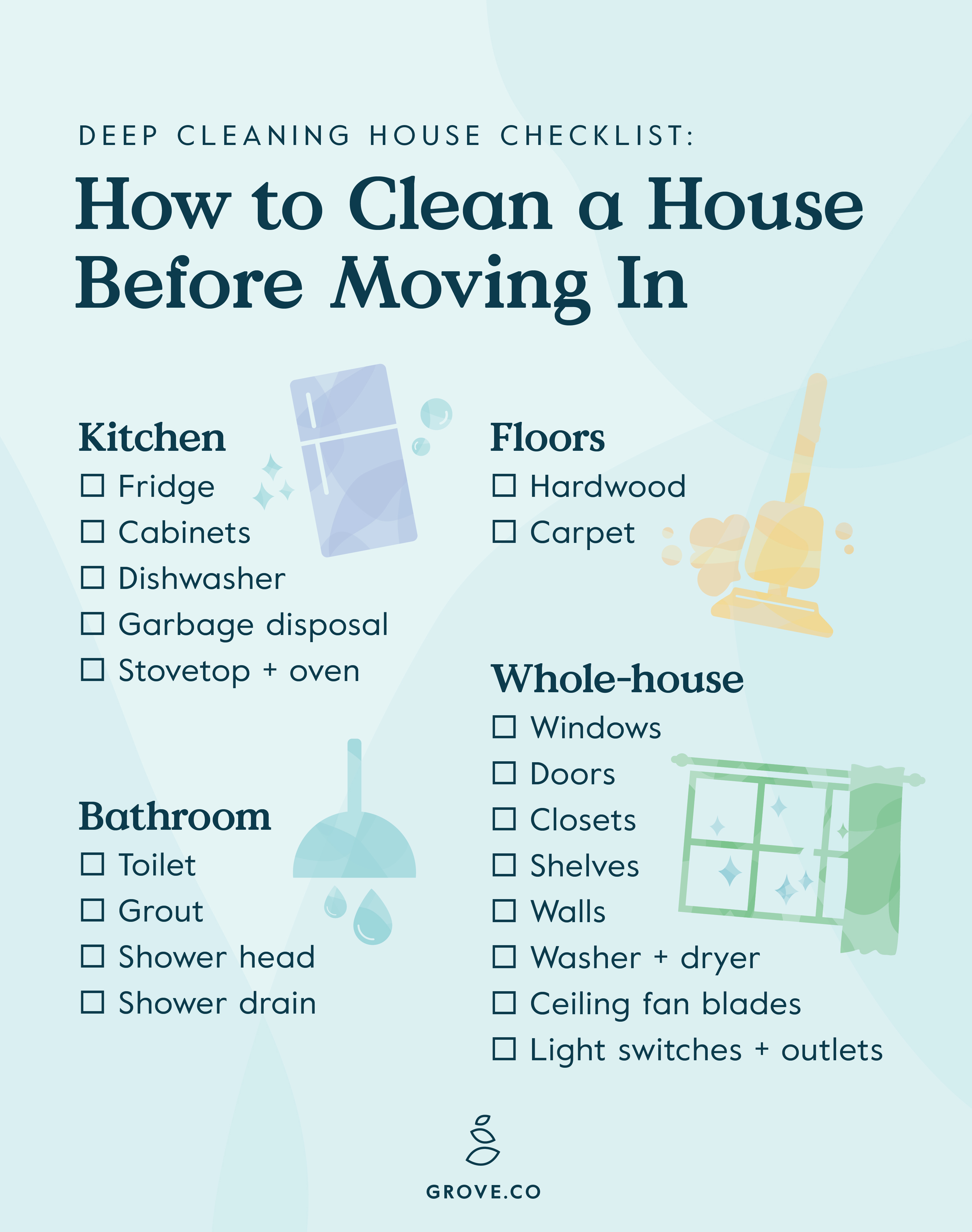 Deep Cleaning House Checklist How To Clean Before Moving In