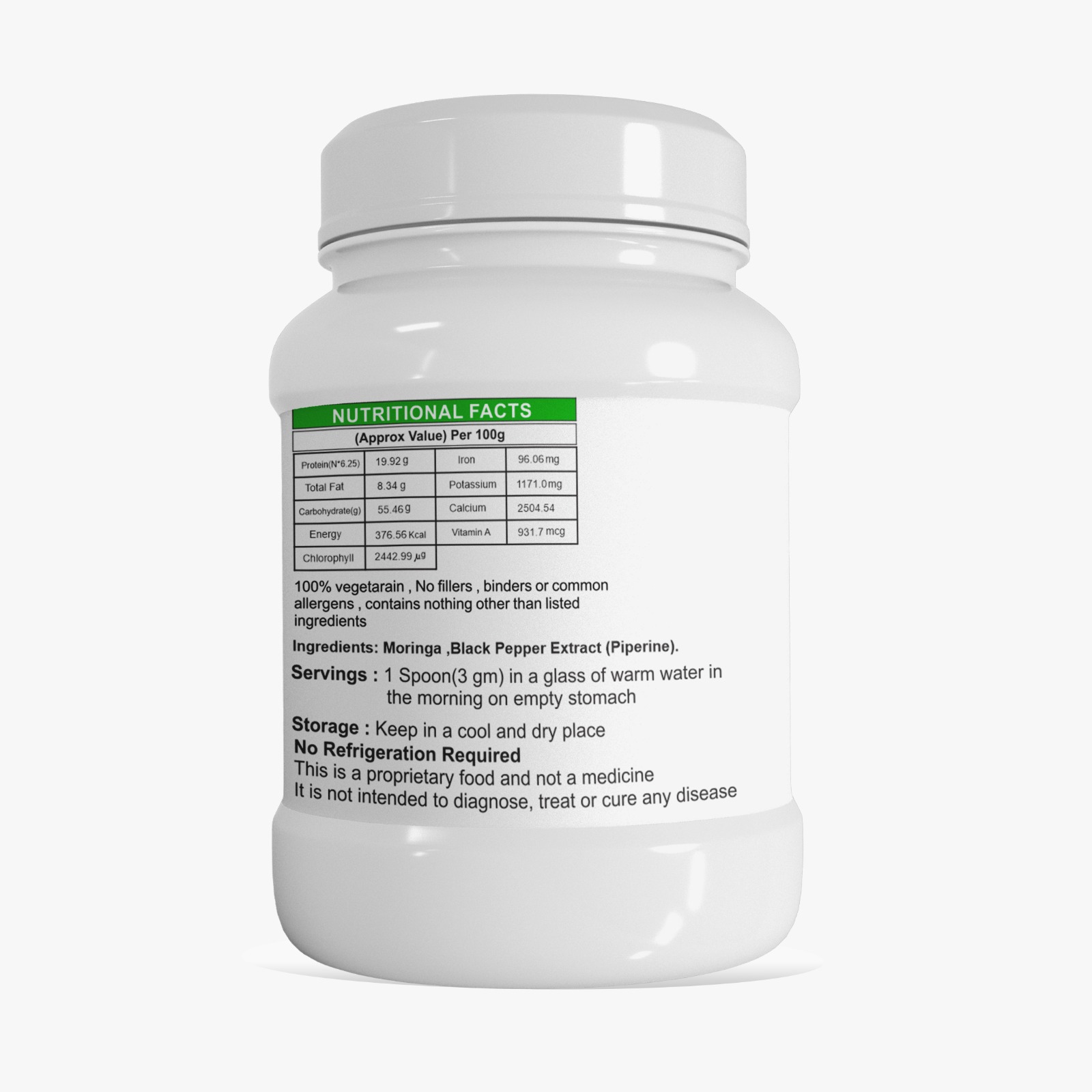 Dr Patkar's Moringa Powder 100gm Dr.Patkar's Healthcare India