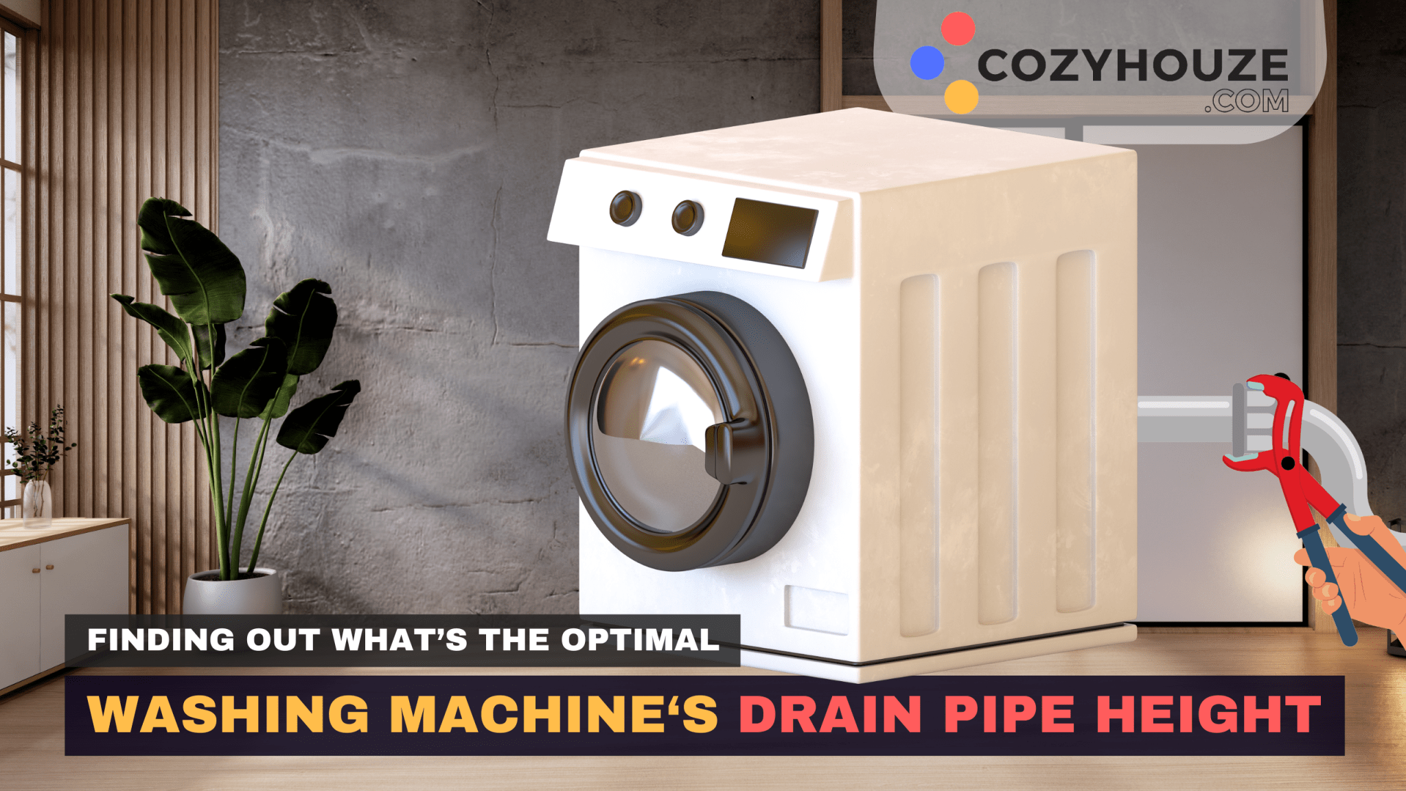 Optimal Height For Washing Machine's Drain Pipe