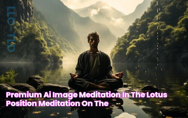 Premium AI Image meditation in the lotus position meditation on the