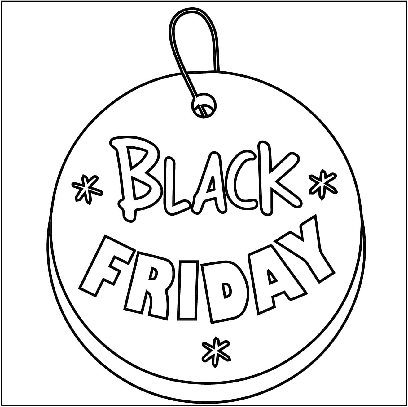 Black Friday For Free coloring page Download, Print or Color Online