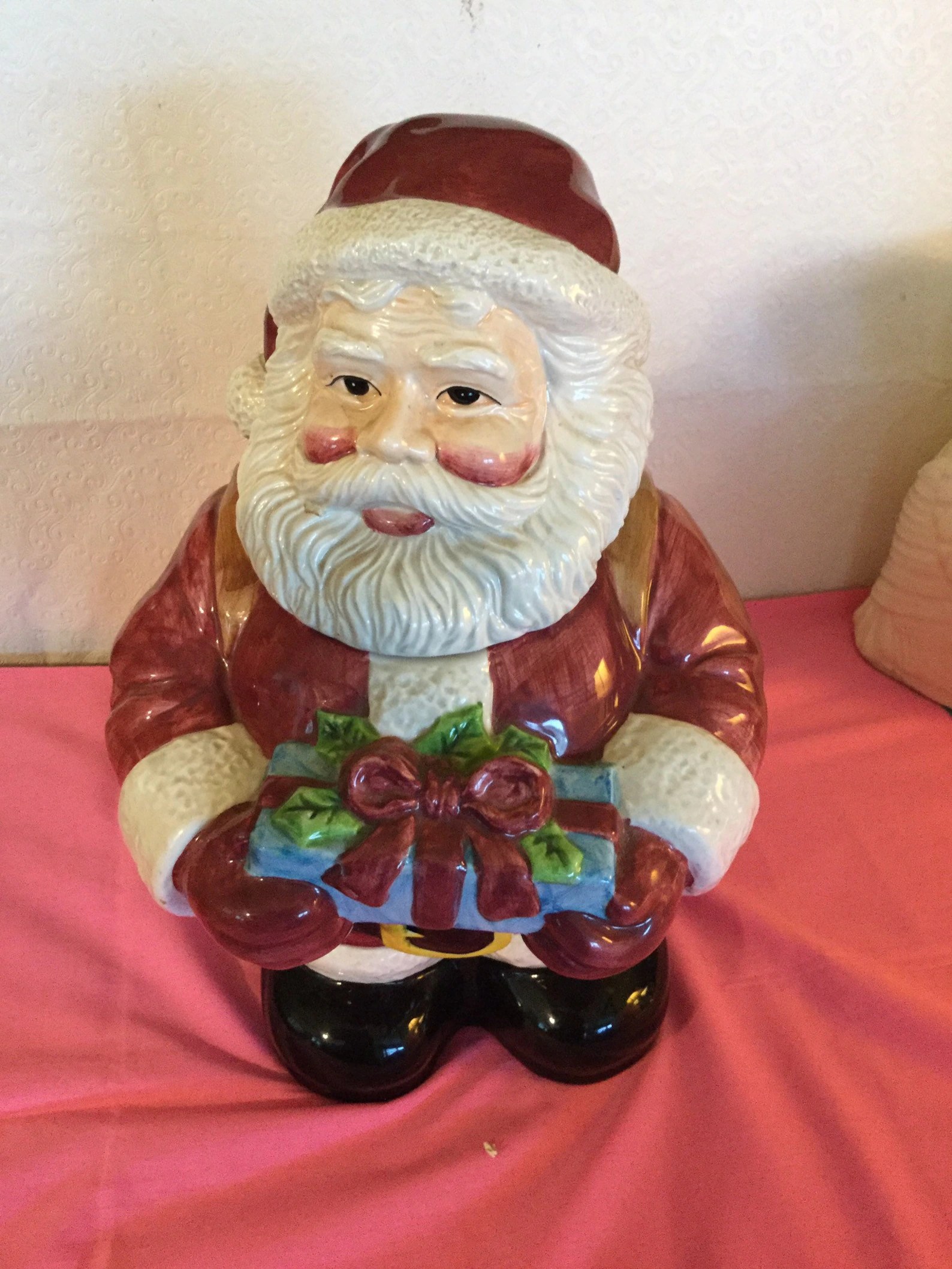 Vintage Santa Cookie Jar Etsy