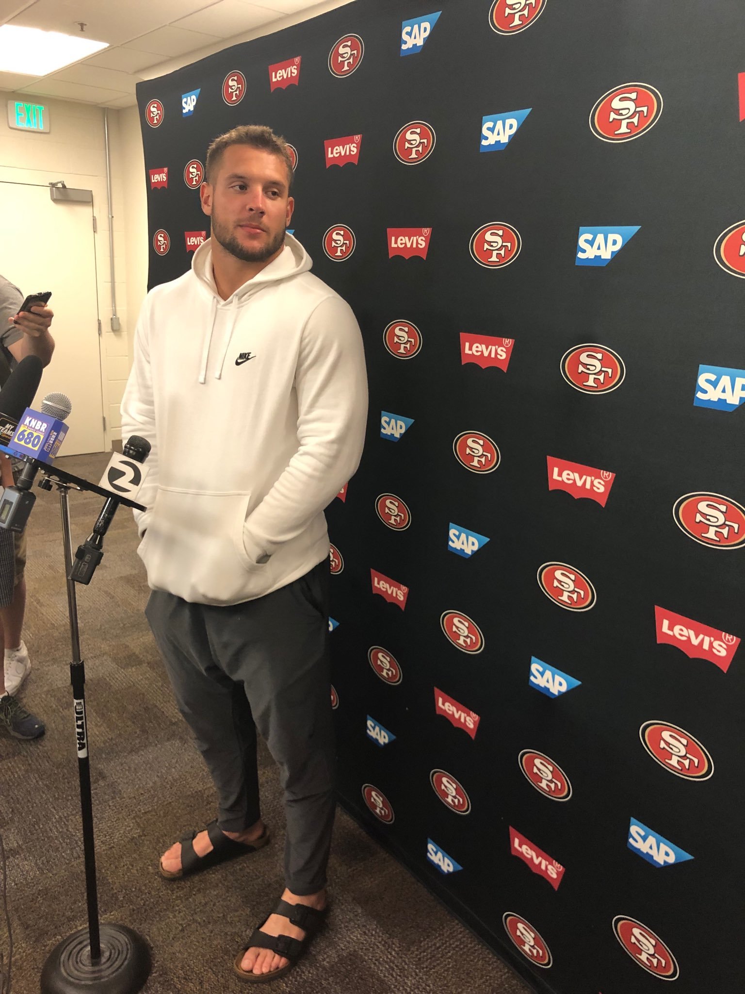 Nick Bosa's Feet